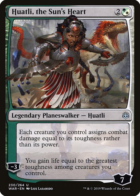 Huatli, Herz der Sonne WAR-230 Uncommon Light Played Englisch
