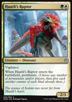 Huatlis Raptor WAR-200 Uncommon Excellent Englisch
