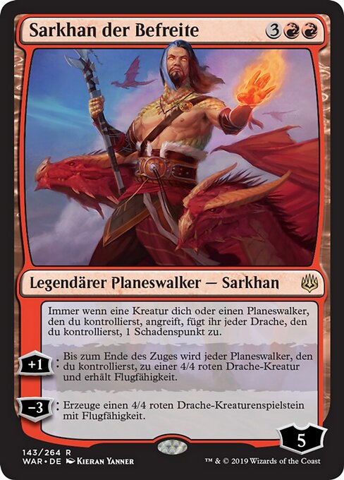 Sarkhan der Befreite WAR-143 Rare Excellent Deutsch