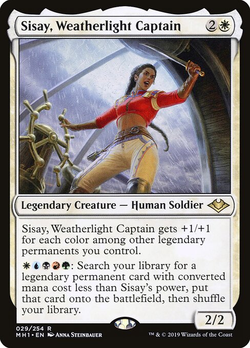 Sisay, Weatherlight Captain MH1-29 Rare Excellent Englisch