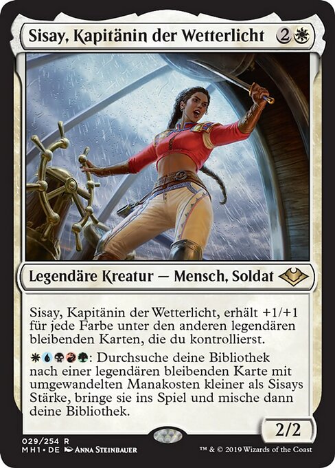 Sisay, Kapitänin der Wetterlicht MH1-29 Rare Excellent Deutsch