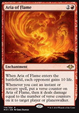 Arie der Flammen MH1-118 Rare Near Mint Englisch Foil