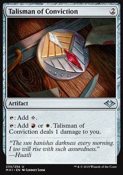 Talisman of Conviction MH1-230 Uncommon Excellent Englisch
