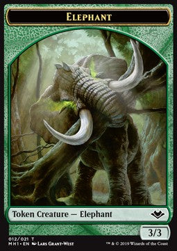 Elephant Token (Green 3/3) MH1-T12 Token Excellent Englisch Foil