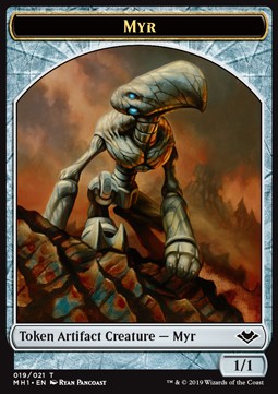 Myr Token (Artifact 1/1) MH1-T19 Token Excellent Englisch Foil