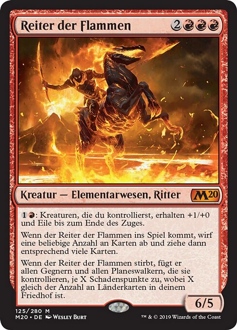 Reiter der Flammen M20-125 Mythic Excellent Deutsch