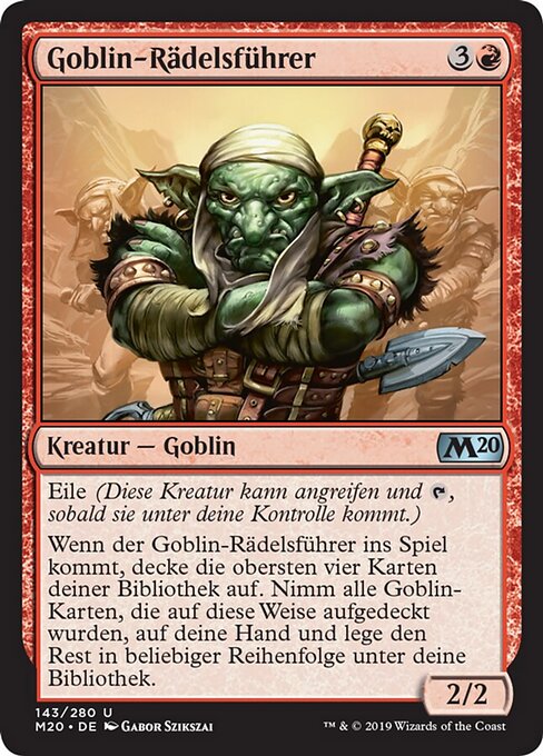 Goblin-Rädelsführer M20-143 Uncommon Excellent Deutsch