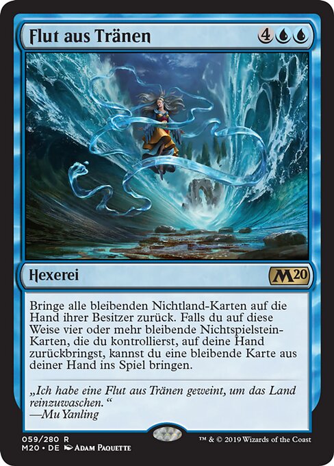 Flut aus Tränen M20-59 Rare Good Deutsch