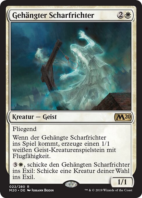 Gehängter Scharfrichter M20-22 Rare Excellent Deutsch