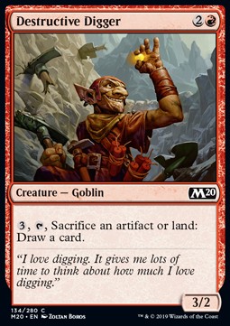 Zerstörerischer Buddler M20-134 Common Excellent Deutsch Foil