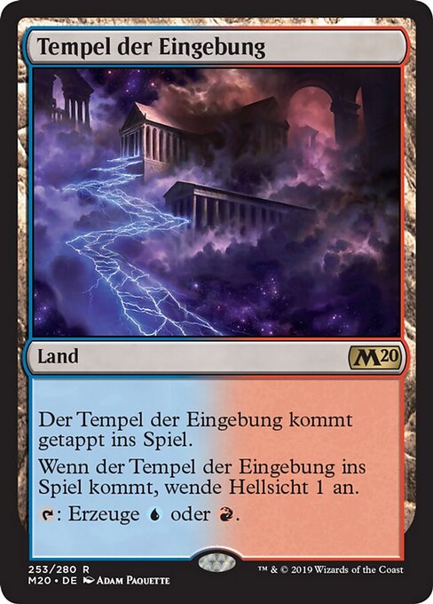 Tempel der Eingebung M20-253 Rare Excellent Deutsch