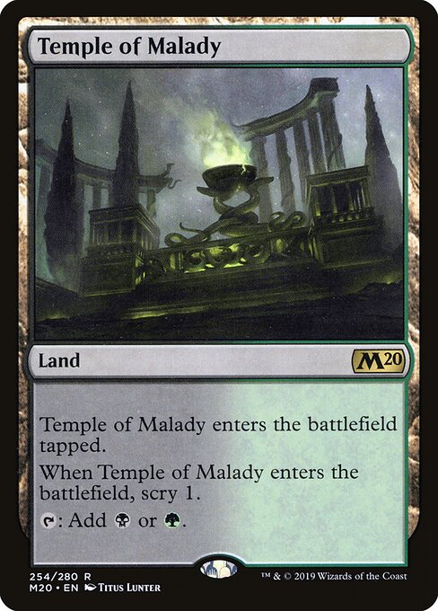 Temple of Malady M20-254 Rare Near Mint Englisch