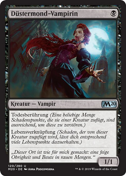 Düstermond-Vampirin M20-120 Uncommon Near Mint Deutsch