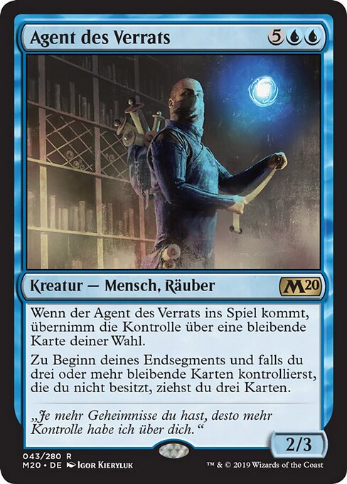Agent des Verrats M20-43 Rare Near Mint Deutsch