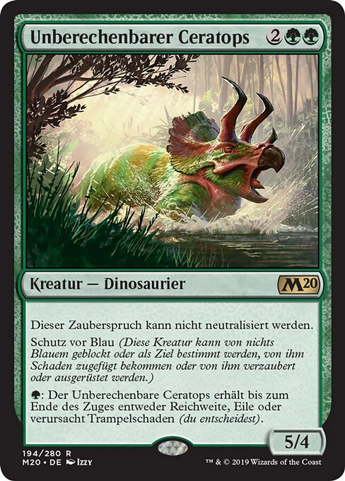 Unberechenbarer Ceratops M20-194 Rare Excellent Deutsch