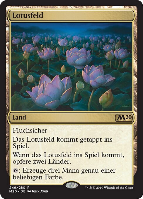 Lotusfeld M20-249 Rare Good Deutsch