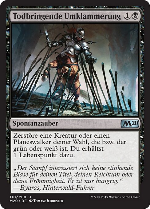 Todbringende Umklammerung M20-110 Uncommon Excellent Deutsch Foil