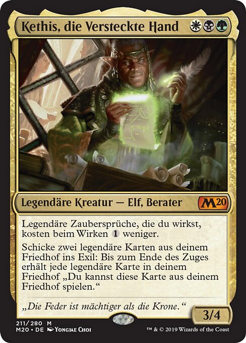 Kethis, die Versteckte Hand M20-211 Mythic Excellent Deutsch