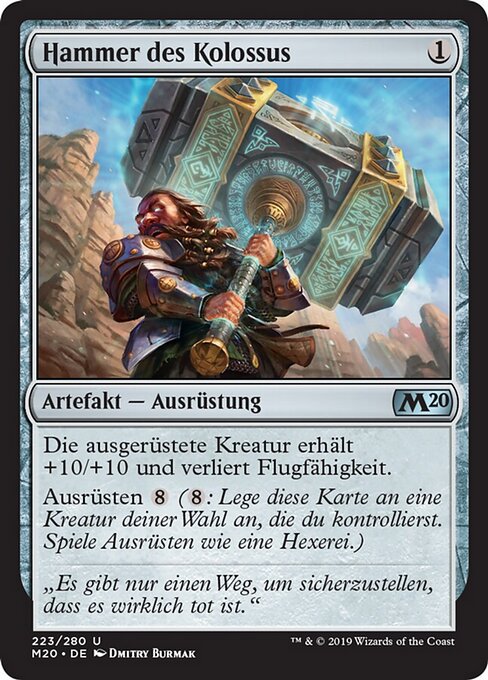 Hammer des Kolossus M20-223 Uncommon Excellent Deutsch