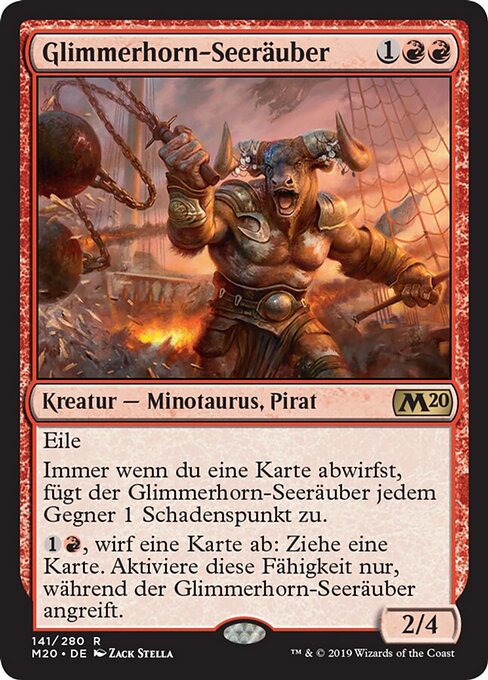 Glimmerhorn-Seeräuber M20-141 Rare Excellent Deutsch