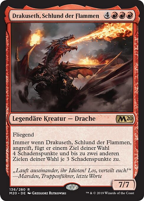 Drakuseth, Schlund der Flammen M20-136 Rare Excellent Deutsch