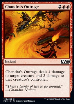 Chandras Gewalttat M20-130 Common Excellent Englisch Foil