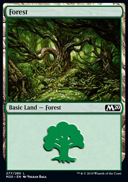Wald (V.1) M20-277 Land Excellent Deutsch Foil