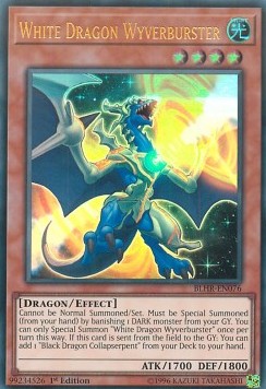 Weißer Drache Lindwurmstrahl BLHR-076 Ultra Rare Good Deutsch 1. Auflage