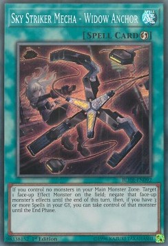 Himmelsjäger-Mech - Witwenanker BLHR-092 Secret Rare Light Played Deutsch 1. Auflage