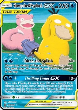 Flegmon & Enton GX UNM-218 Ultra Rare Light Played Deutsch