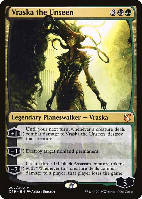 Vraska the Unseen C19-207 Mythic Excellent Englisch