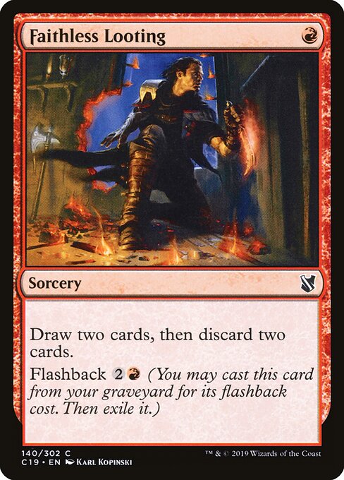 Faithless Looting C19-140 Common Excellent Englisch