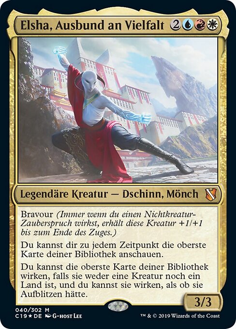Elsha, Ausbund an Vielfalt C19-40 Mythic Excellent Deutsch Foil