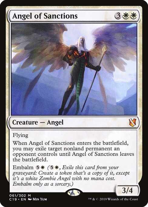Angel of Sanctions C19-61 Mythic Good Englisch