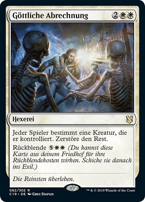 Göttliche Abrechnung C19-62 Rare Excellent Deutsch