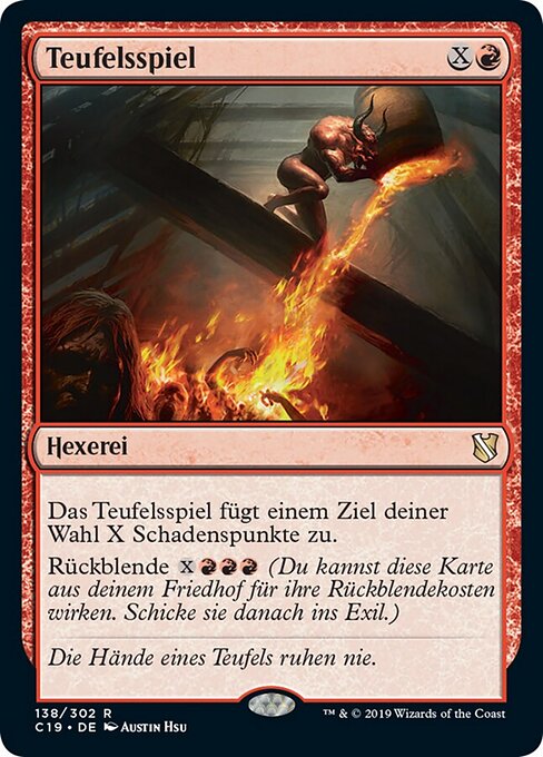 Teufelsspiel C19-138 Rare Good Deutsch