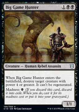 Big Game Hunter C19-106 Uncommon Near Mint Englisch