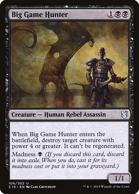 Big Game Hunter C19-106 Uncommon Near Mint Englisch