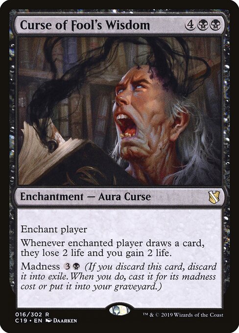 Curse of Fool's Wisdom C19-16 Rare Excellent Englisch