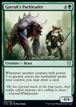 Garruk's Packleader C19-168 Uncommon Good Englisch