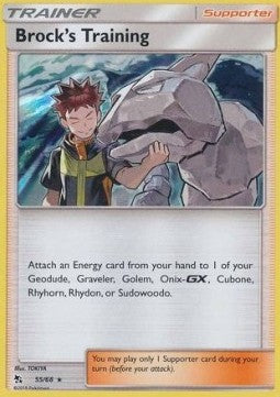 Brock's Training HIF-55 Holo Rare Excellent Englisch