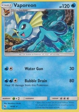 Vaporeon HIF-18 Holo Rare Near Mint Englisch