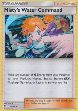 Misty's Water Command HIF-63 Holo Rare Excellent Englisch