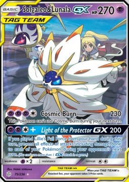 Solgaleo & Lunala GX CEC-75 Ultra Rare Excellent Deutsch
