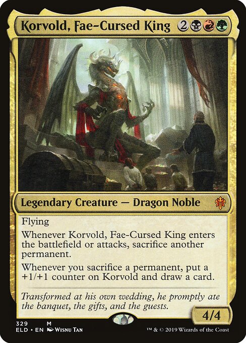 Korvold, Fae-Cursed King XELD-329 Mythic Poor Englisch Foil