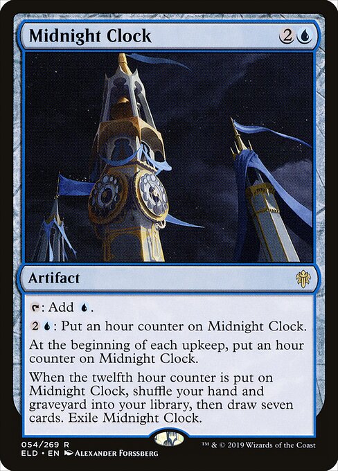 Midnight Clock ELD-54 Rare Near Mint Englisch