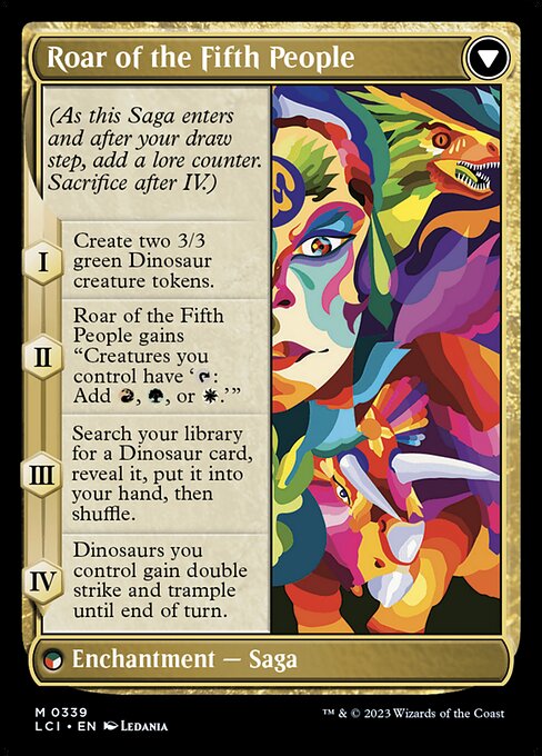 Huatli, Poet of Unity // Roar of the Fifth People - Back Face