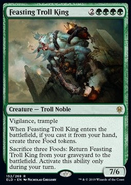 Feasting Troll King ELD-152 Rare Excellent Englisch Foil