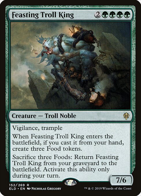 Feasting Troll King ELD-152 Rare Excellent Englisch