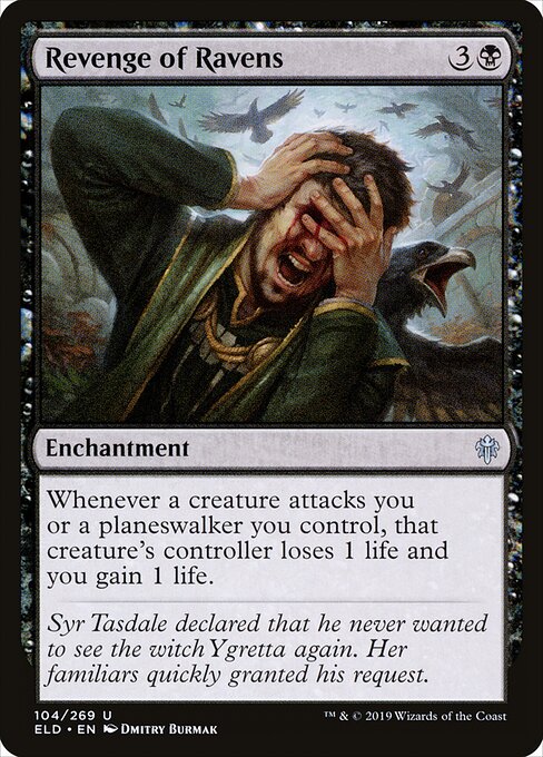 Revenge of Ravens ELD-104 Uncommon Excellent Englisch Foil